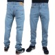 PROSTO spodnie ALPHA jeans slim light blue