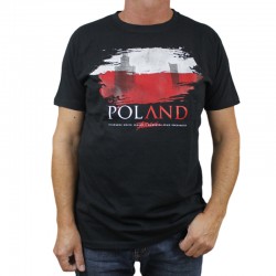 PATRIOTIC koszulka POLAND FLAG black