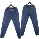 ELADE jogger CARGO bojówki Jeans guma blue