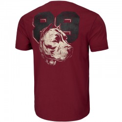 PIT BULL koszulka DOG 89 burgundy